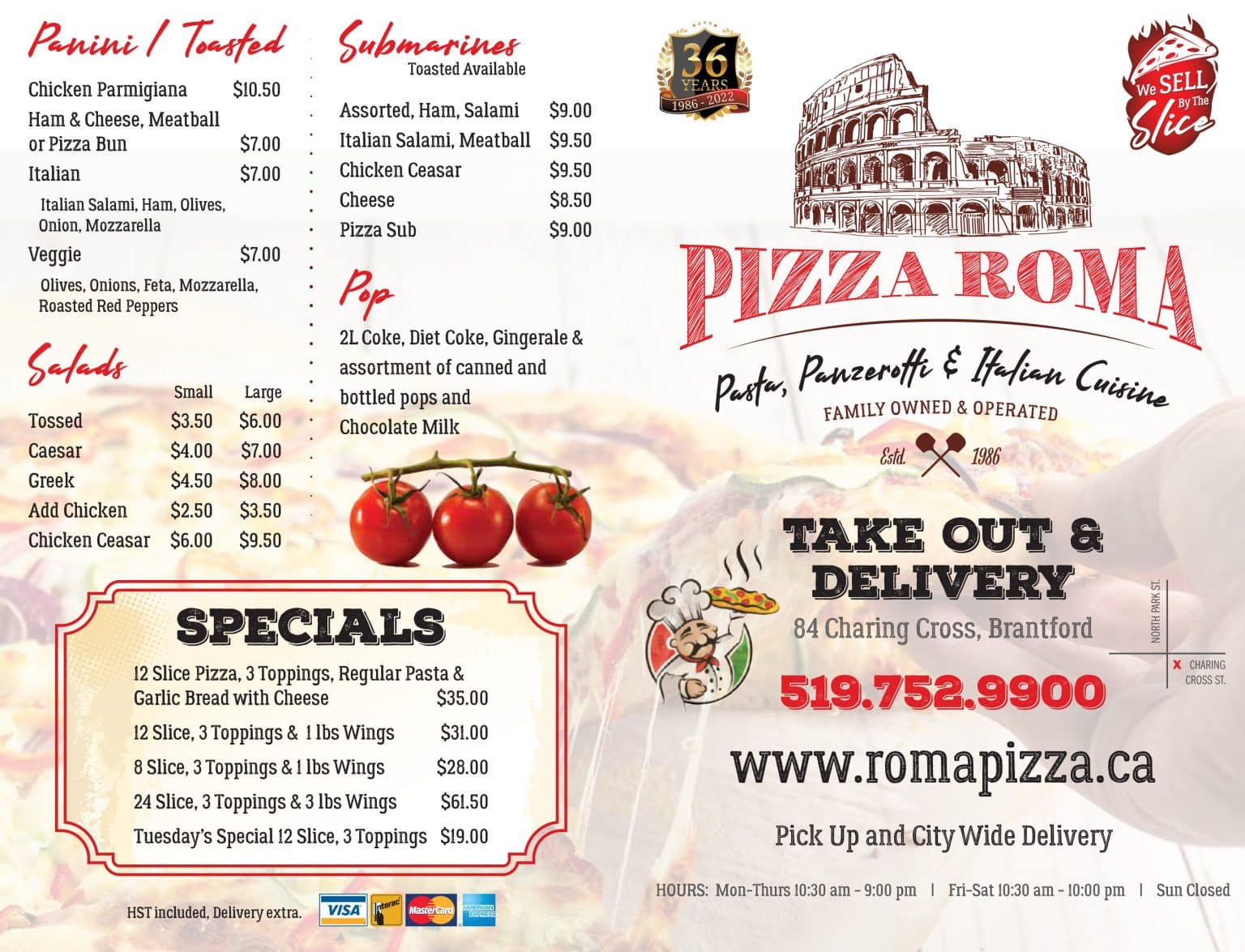 menu2022 Roma Pizza
